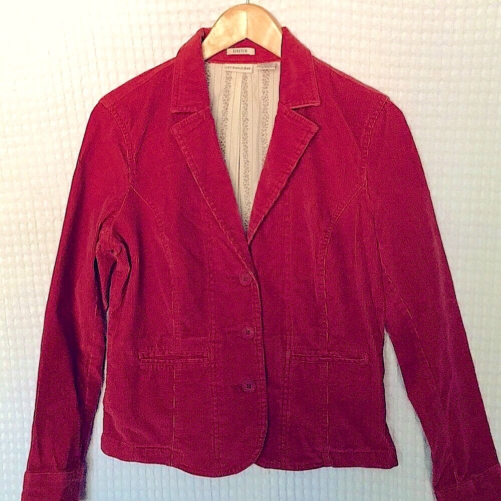 St. John’s bay corduroy jacket. Partially lined.